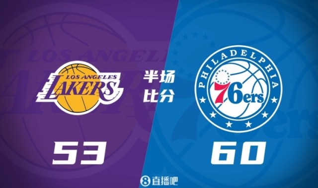 开云官网-湖人半场落后76人7分 东契奇19+8+5 小里10中2 马克西15+4+3